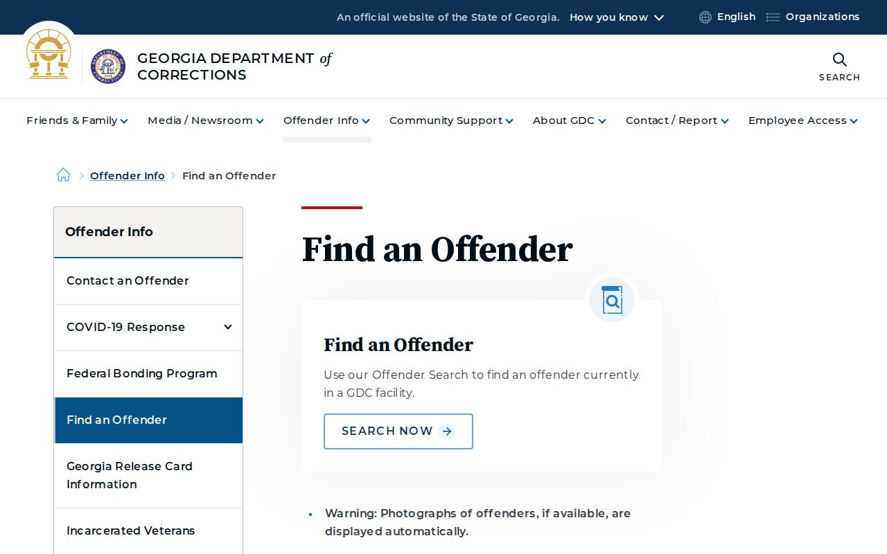 GDC offender locator after a Decatur County arrest