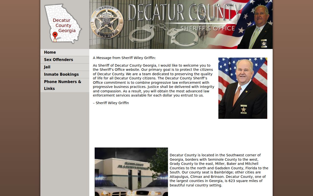 Decatur County arrest records sheriff website