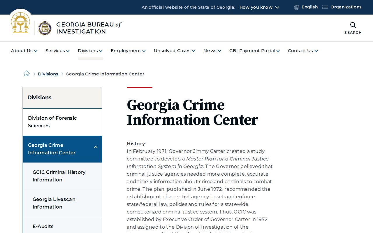 Decatur County criminal history GCIC programs